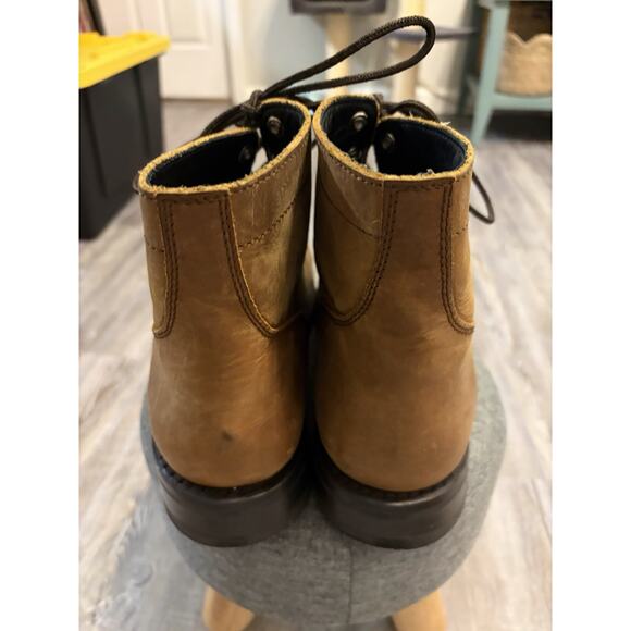Thursday Boot Co Captain Men’s Size 13 Brown Leather Cap Toe Lace Up Boots. main image 6